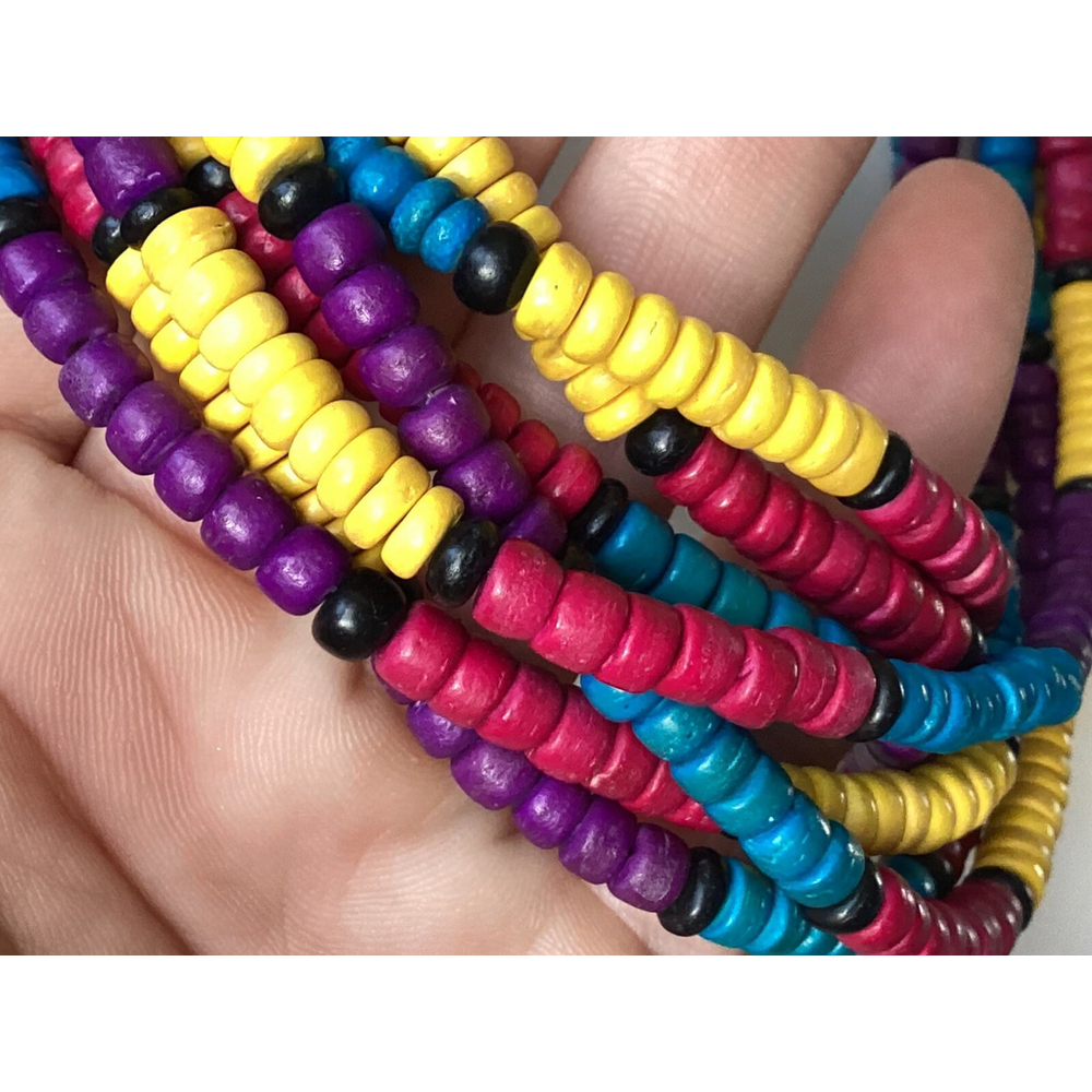 Beaded Multicolored Exotic Boho Statement Necklac… - image 7